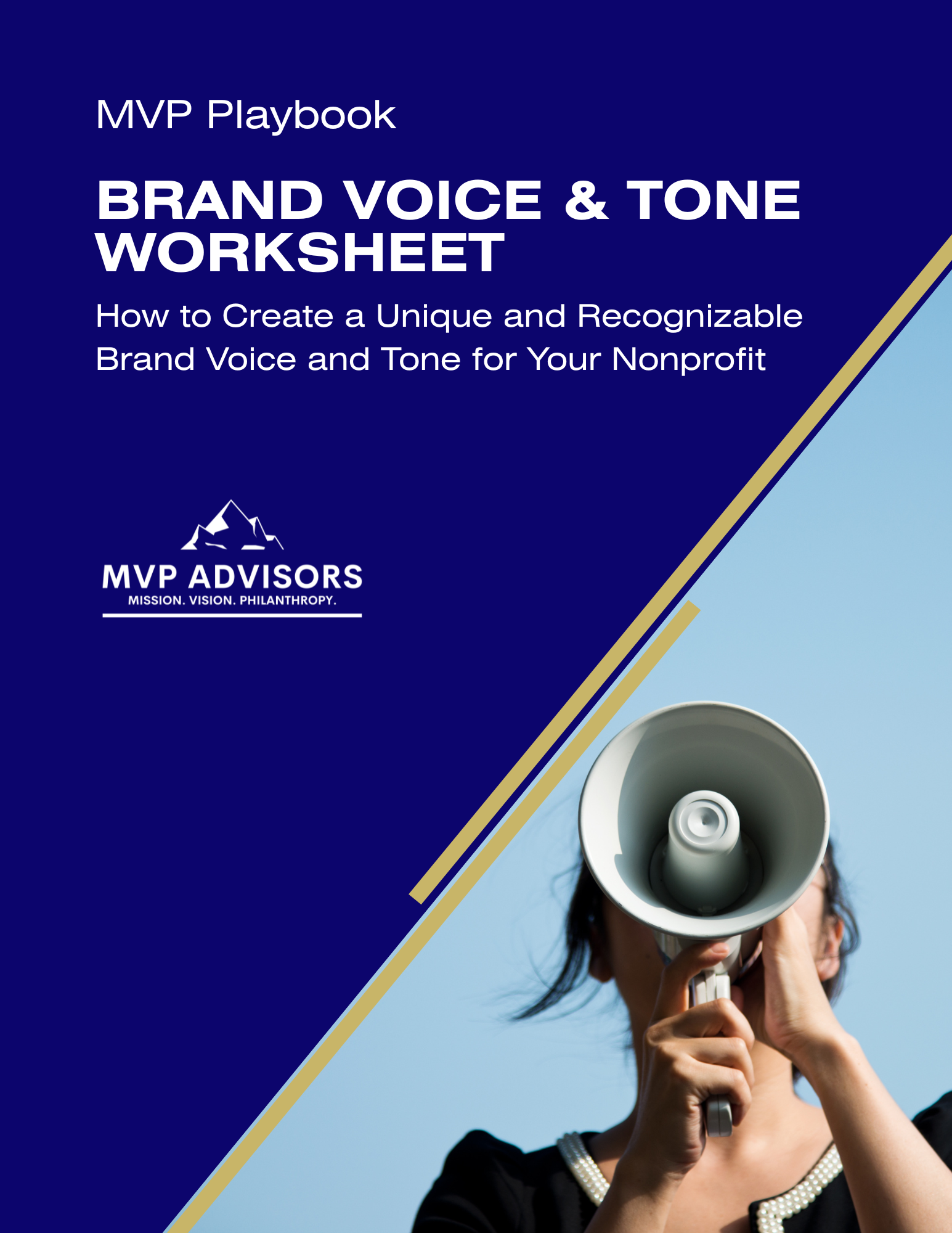 Cover of the Brand Voice & Tone Worksheet